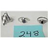 Image 1 : LOT 3 .925 STERLING SILVER WOMENS RINGS