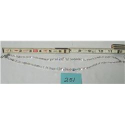 1950s-60s DOUBLE STRAND CRYSTAL NECKLACE