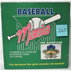 VINTAGE 3D BASEBALL MANIA BOARDGAME