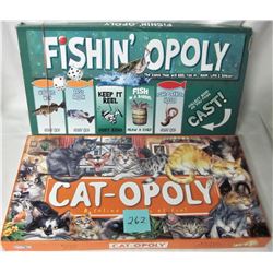 CAT-OPOLY & FISHOPOLY BOARDGAMES
