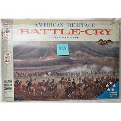 1962 AMERICAN HERITAGE BATTLE CRY CIVIL WAR BOARDGAME
