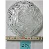 Image 2 : ANCHOR HOCKING EARLY AMERICAN PRESCUT 7" CRYSTAL CANDY DISH/LID