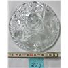 Image 3 : ANCHOR HOCKING EARLY AMERICAN PRESCUT 7" CRYSTAL CANDY DISH/LID