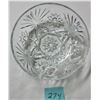 Image 6 : ANCHOR HOCKING EARLY AMERICAN PRESCUT 7" CRYSTAL CANDY DISH/LID