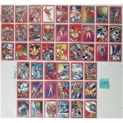1991 MARVEL SUPER HERO 162 CARD SET/ 1992 YOUNG BLOOD COMIC IMAGES 90 CARD SET
