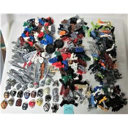LEGO BIONCLE LOT MASKS-WEAPONS-LIMBS-TORSOS-FEET-HEAD-CONNECTORS
