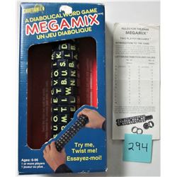 1984 CHIEFTAN MEGAMIX WORD GAME PUZZLE BOX INSTRUCTIONS