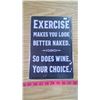 Image 1 : EXERCISE - REPRODUCTION TIN SIGN