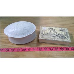 TWO DECORATIVE BOXES