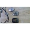 Image 2 : LOT OF THREEE BELT BUCKLES AND TWO BOLO TIES