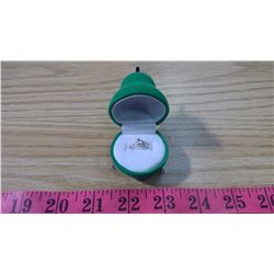 STERLING SILVER CUBIC ZIRCONIA TOE RING