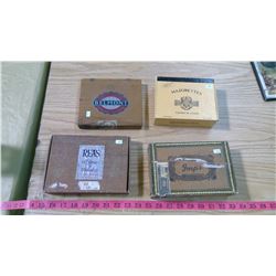 FOUR CIGAR BOXES