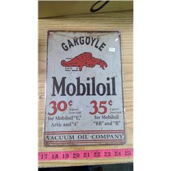 MOBILOIL - REPRODUCTION TIN SIGN (NEW)