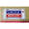 Image 1 : LINCOLN MERCURY - REPRODUCTION TIN SIGN