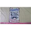 Image 1 : LAUNDRY -REPRODUCTION TIN SIGN
