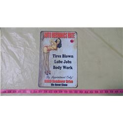 AUTO MECHANICS - REPRODUCTION TIN SIGN