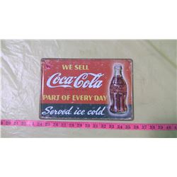 COCA-COLA - REPRODUCTION TIN SIGN