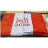 Image 1 : MOLSON - I AM CANADIAN FLAG (60" X 35.5")