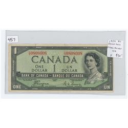 1954 Devil?s Face $1. Coyne-Towers signatures. Serial Number C/A0808008. F-12.