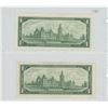 Image 2 : Lot of 2 different 1967 $1 notes: 1867-1967 (no serial number) and with serial number. Uncirculated 