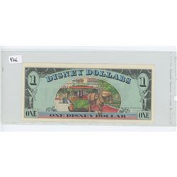 1988 Disney Dollar with Mickey Mouse. Scrooge McDuck signature. Uncirculated.