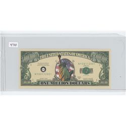 U.S. $1 million note. Uncirculated.