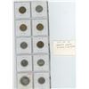 Image 2 : Lot of 10 variety nickel 5 cents and 50 cents: 1941 spikes behind king?s head from Die Clash; 1942 T