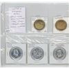 Image 1 : Lot of 5 Explorers medals: Admiral Perry, Samuel de Champlain, Simon Fraser, Jacques Cartier, Sir Al