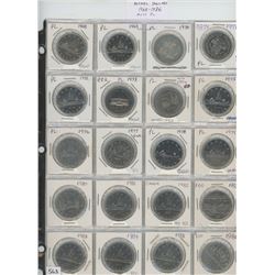 Lot of 20 Canadian nickel dollars 1968 ? 1986. Most are Proof Like, the rest uncirculated.