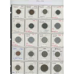 Lot of 40 German Empire, Nazi and Federal Republic coins 1873 ? 1994. 1 pfennig to 5 mark.