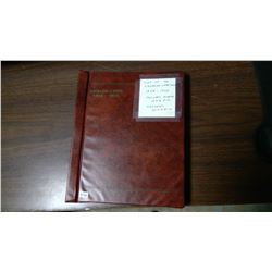 Lot of 43 Canadian large cents 1858-1920. Includes scarce 1858 F-12. Coins grade VG-8 to EF-40. Hous