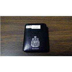 1973 Specimen silver dollar. RCMP Centennial 1873-1973. Cased.