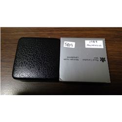 1989 Proof silver dollar. Mackenzie River Bicentennial 1789-1989. Ultra Heavy Cameo. Cased.