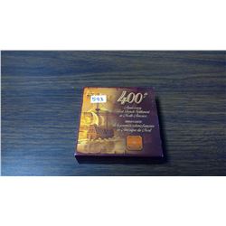 2004 Proof silver dollar. 400th anniversary of the first French settlement in North America. Ultra H