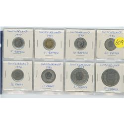 8-  SWITZERLAND COINS