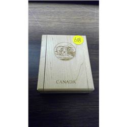 1999 NICKEL/BRONZE TOONIE (MAPLE WOOD CASE)