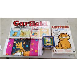 GARFIELD BOARD GAME, COLORFORMS PLAY SET, COIN BANK, ETC.