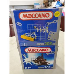 2 BOXES OF MECCANO TOYS