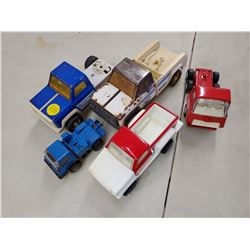 SET OF 5 METAL TONKA TOY TRUCKS