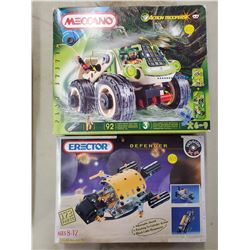2 BOXES MECCANO 5007 ACTION TROOPERS & 4810 DEFENDER