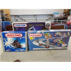 3 BOXES MECCANO - META CRUISER, ETC.
