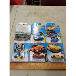 LOT OF 6 HOT WHEELS CARS