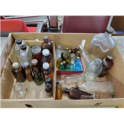 LOT OF VINTAGE MEDICINE BOTTLES