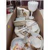 Image 3 : LOT OF ASSORTED GLASSWARE - DISHES, CUPS