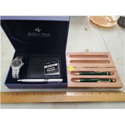 FOUNTAIN PEN SET, WATCH & PEN SET