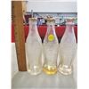 Image 2 : 3 CLEAR GLASS COCA-COLA BOTTLES
