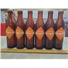 Image 2 : LOT OF 6 BROWN GLASS ORANGE CRUSH BOTTLES WITH CAPS