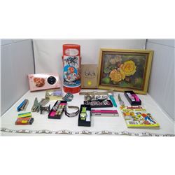 ASSORTED WATCHES, DECORATIONS & STATIONARY