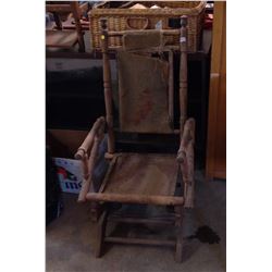 Late 1800s Spring Rocker (Needs Upholstery)
