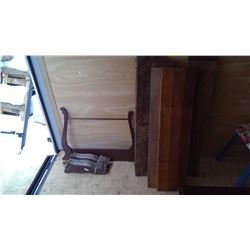 7 Antique Table Leafs and Harp (Assorted Sizes)